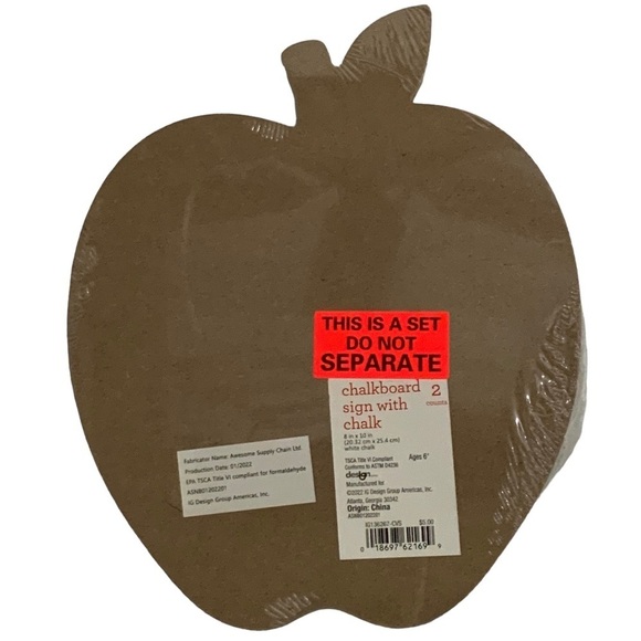 Apple Shaped First Day of School Chalkboard Blackboard Sign Chalk Customizable - Picture 4 of 9